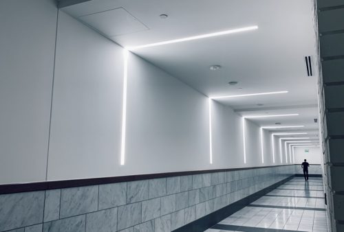 Photo motion sensor corridor light