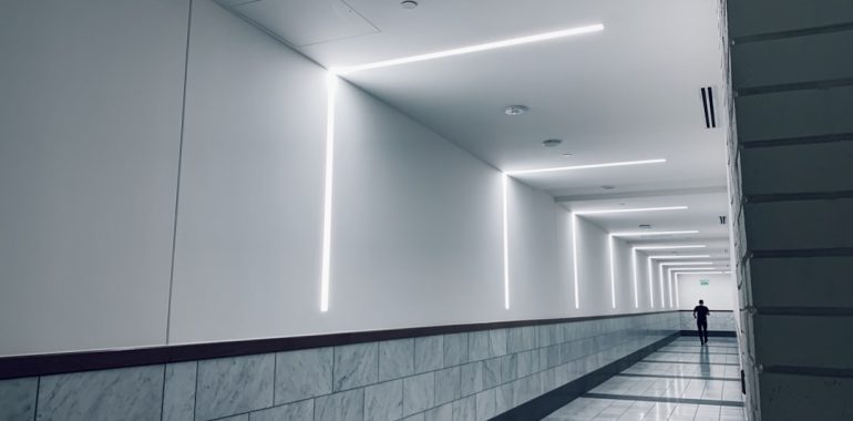 Photo motion sensor corridor light